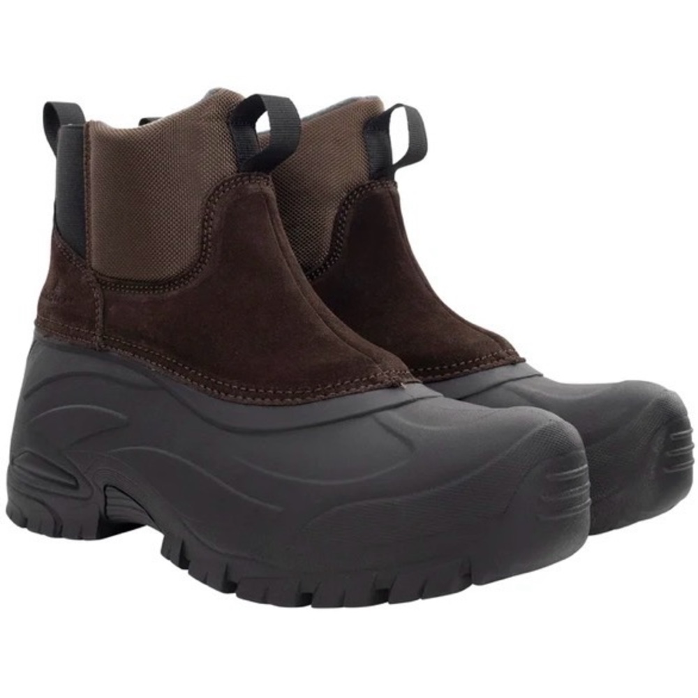 Men's Brown and Black Outdoor Boots